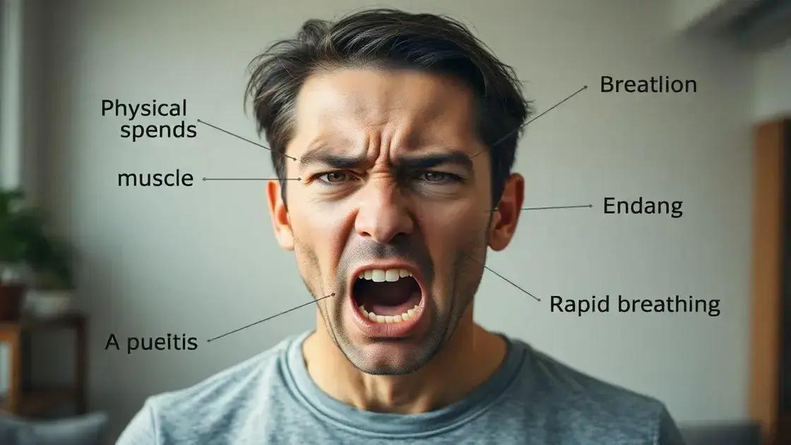 Sinais físicos e emocionais da raiva