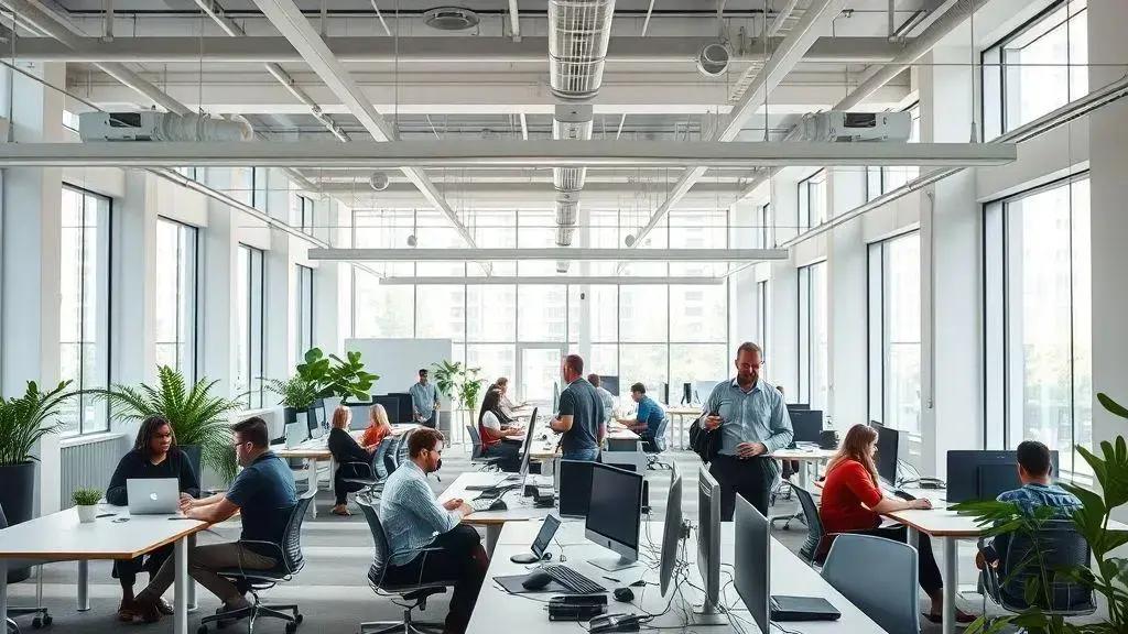 Ambiente de trabalho que inspira e engaja